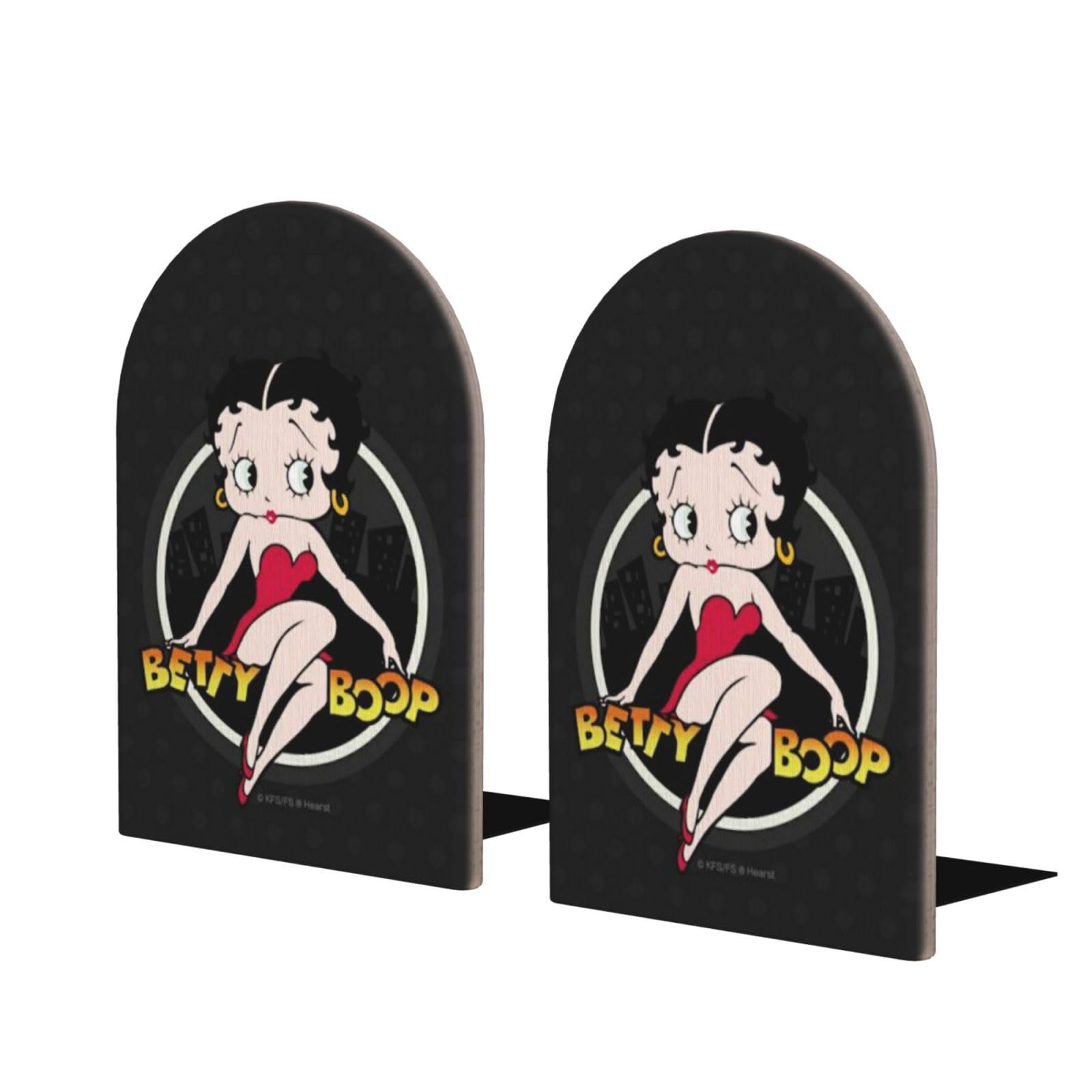 Amazon.co.jp: ベティちゃん 木製 ブックエンド ブックスタンド 木製